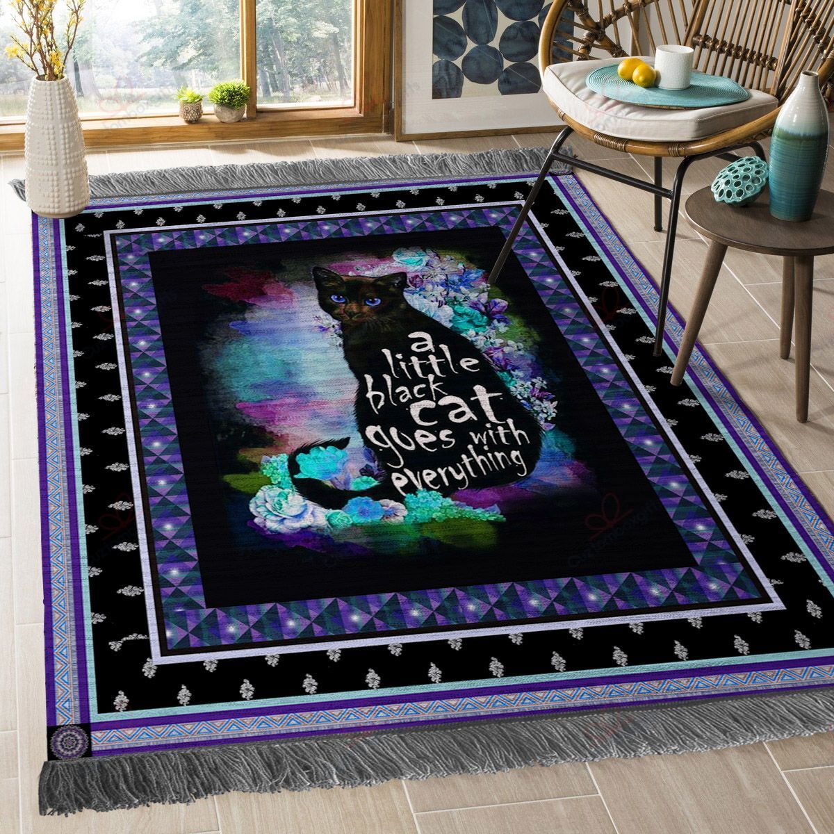 A Little Black Cat Goes With Everything Rug Sport Decor Gift Floor Decor Living Room Carpet Rug Area Rug - 0ba174c0111d A Little Black Cat Goes With Everything Rug Sport Decor Gift Floor Decor Living Room Carpet Rug Area Rug - 0ba174c0111d Black Cat Rectangle Area Rug
