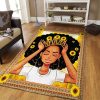 African American Black Queen Girl Rug Sport Decor Gift Floor Decor Living Room Carpet Rug Area Rug - b929b2df5ce7 Black Girl Rectangle Area Rug