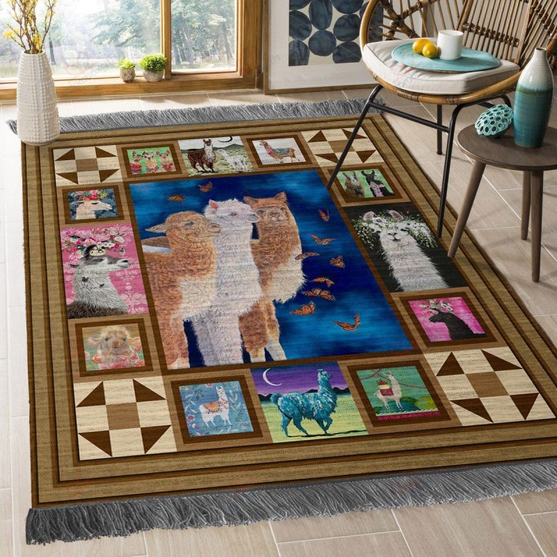 Alpaca Rug Sport Decor Gift Floor Decor Living Room Carpet Rug