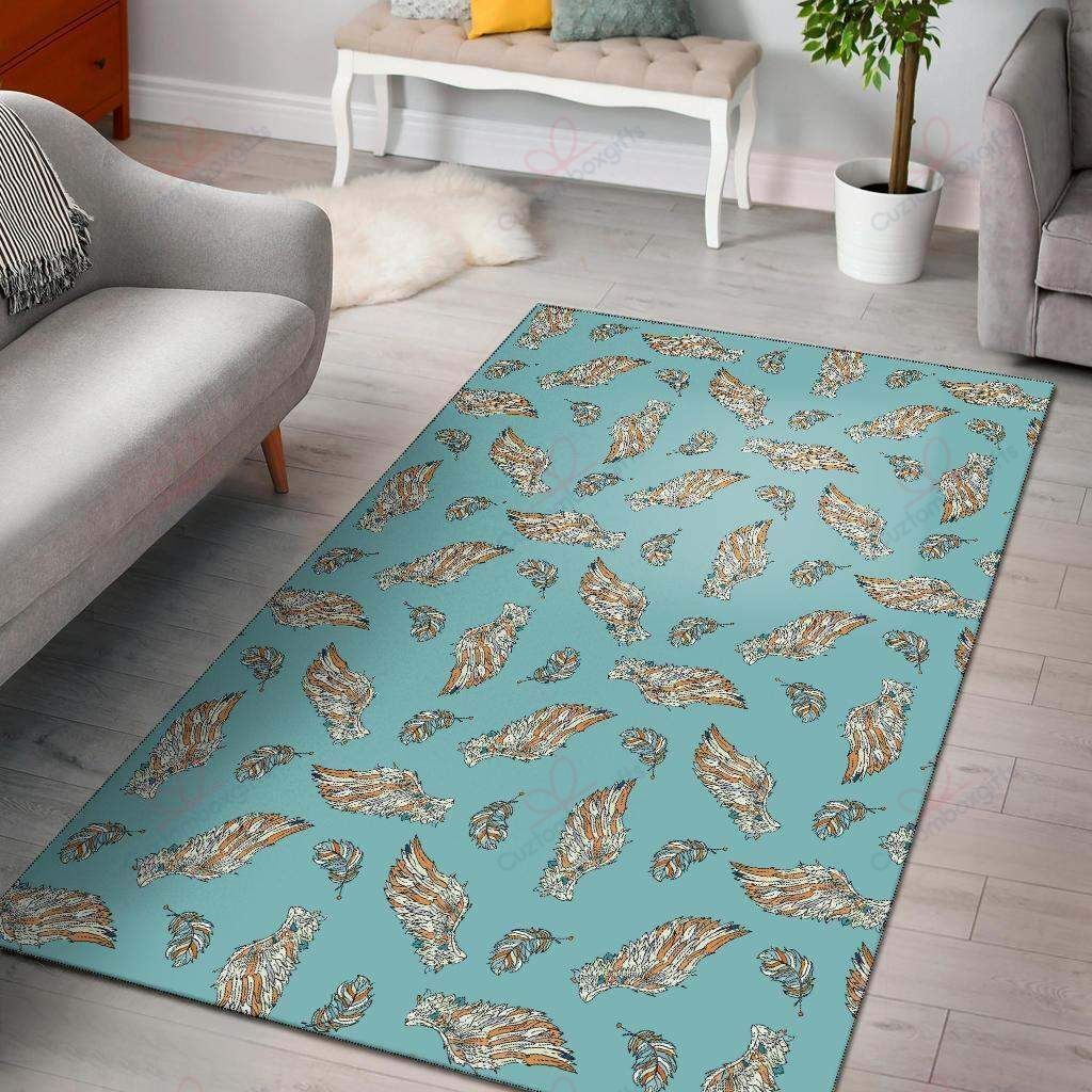 Angel Wings Rug Sport Decor Gift Floor Decor Living Room Carpet Rug Area Rug - fdb7154b445a Angel Wings Rug Sport Decor Gift Floor Decor Living Room Carpet Rug Area Rug - fdb7154b445a Angel Rectangle Area Rug