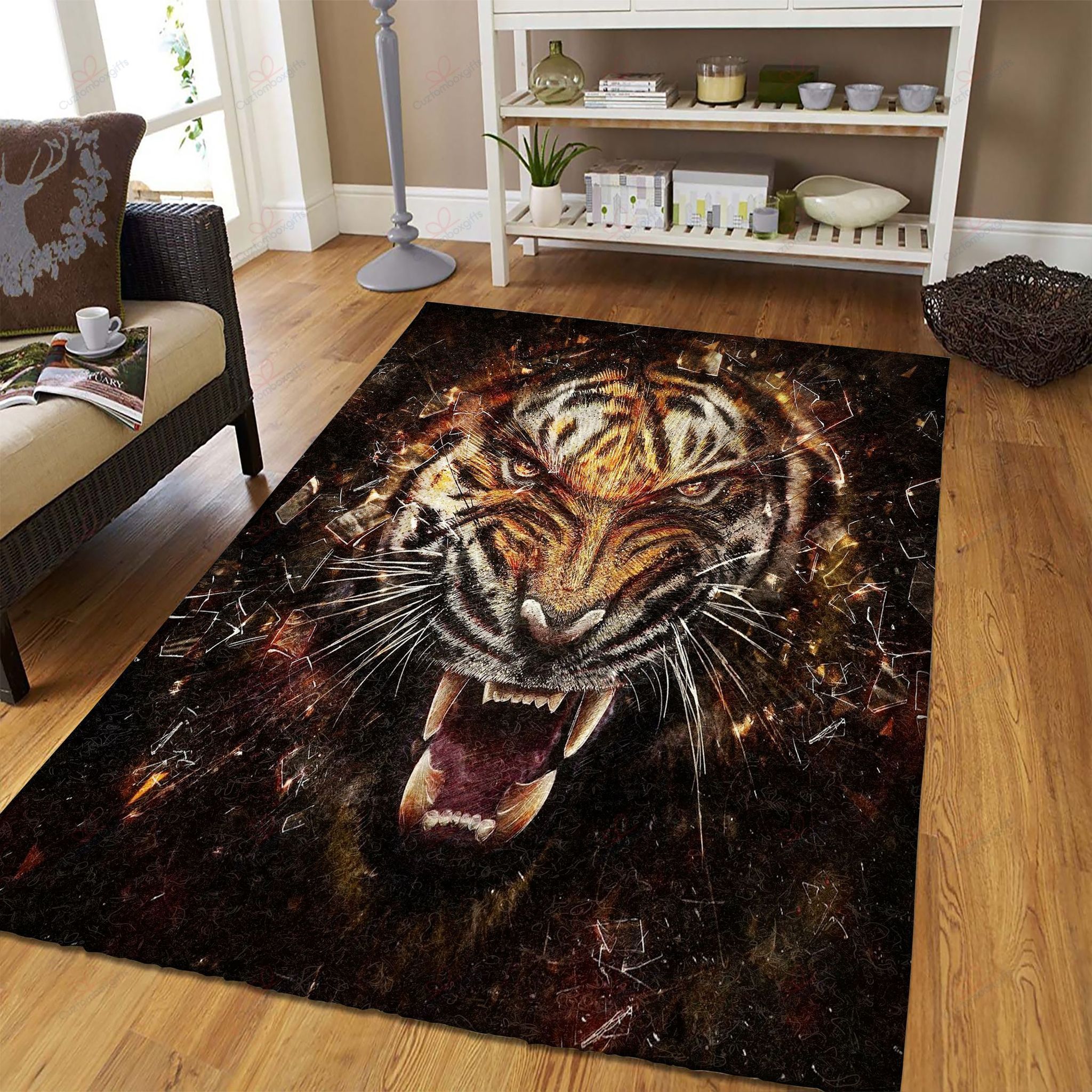 Angry Tiger Rug Sport Decor Gift Floor Decor Living Room Carpet Rug Area Rug - f889c637139f Angry Tiger Rug Sport Decor Gift Floor Decor Living Room Carpet Rug Area Rug - f889c637139f Tiger Rectangle Area Rug