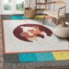 Aquarius 1 Rug Sport Decor Gift Floor Decor Living Room Carpet Rug Area Rug - 4c6447aa4d71 Freestyle Rectangle Area Rug