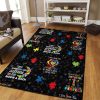 Autism Awareness I See Your True Color And Thats Why I Love You Rug Sport Decor Gift Floor Decor Living Room Carpet Rug Area Rug - 72a340173e3c Autism Awareness Rectangle Area Rug