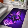 Awesome Purple Butterfly Star Love Rug Sport Decor Gift Floor Decor Living Room Carpet Rug Area Rug - e9fc6c29bda4 Butterfly Rectangle Area Rug