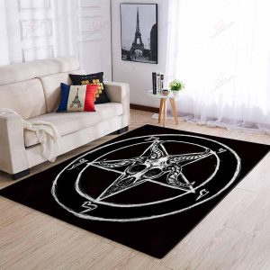 Baphomet Pentagram Rug Sport Decor Gift Floor Decor Living Room Carpet Rug Area Rug - a108ae7ed22f Pentagram Rectangle Area Rug