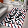 Barber Shop Rug Barber Poles Background Rug Sport Decor Gift Floor Decor Living Room Carpet Rug Area Rug - fea9dee6f344 Barber Rectangle Area Rug