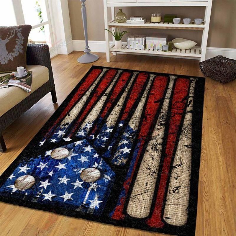 Baseball American Flag Rug Sport Decor Gift Floor Decor Living Room Carpet Rug Area Rug - df683e6f9336 Baseball American Flag Rug Sport Decor Gift Floor Decor Living Room Carpet Rug Area Rug - df683e6f9336 Baseball Rectangle Area Rug