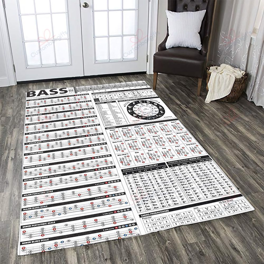 Bass Chords Rug Sport Decor Gift Floor Decor Living Room Carpet Rug Area Rug - cf6afecd3818 Bass Chords Rug Sport Decor Gift Floor Decor Living Room Carpet Rug Area Rug - cf6afecd3818 Freestyle Rectangle Area Rug