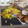 Beagle Sunflower Rug Sport Decor Gift Floor Decor Living Room Carpet Rug Area Rug - 8fa2229f9e95 Beagle Rectangle Area Rug