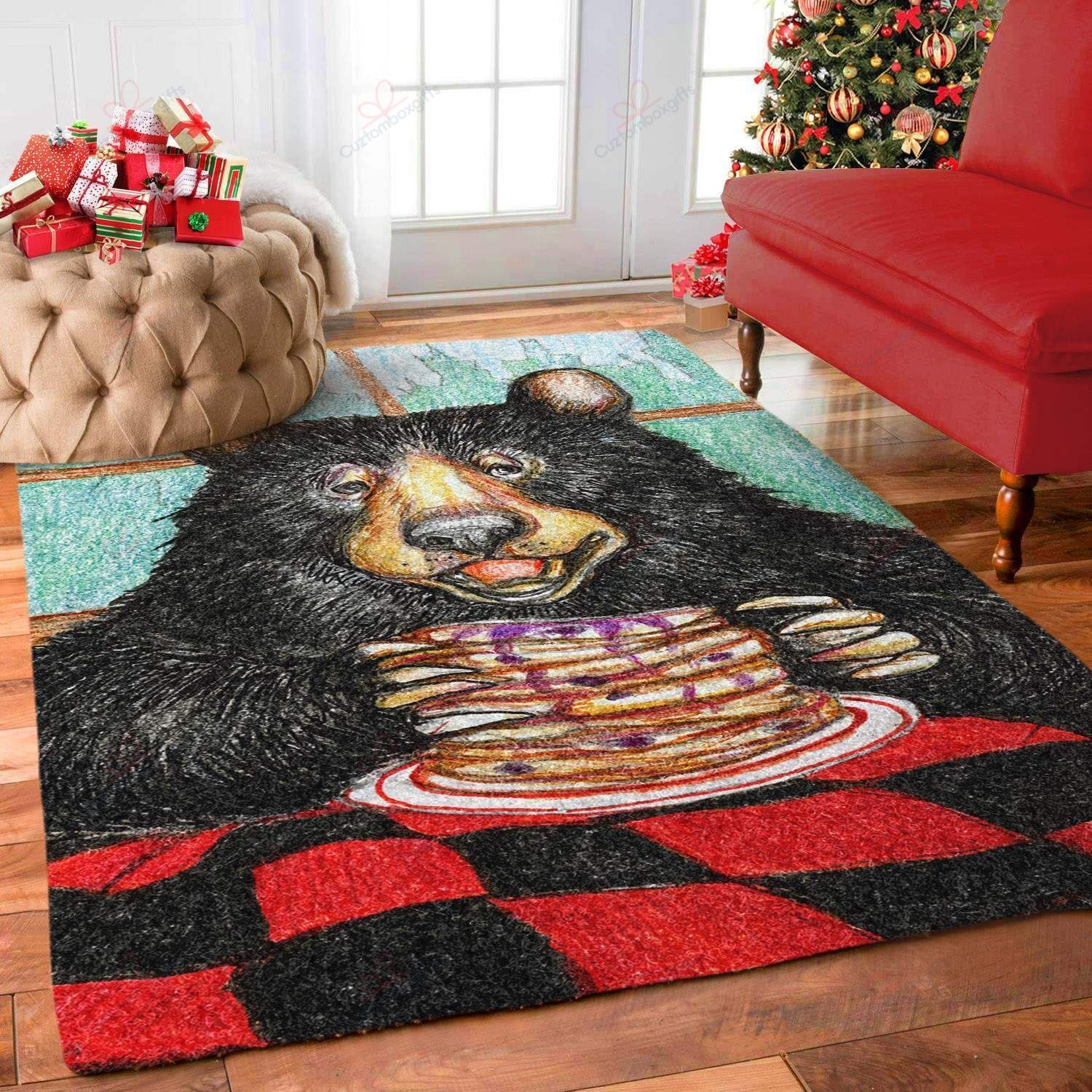 Bear Pancake Rug Sport Decor Gift Floor Decor Living Room Carpet Rug Area Rug - 73e61fc32e62 Bear Pancake Rug Sport Decor Gift Floor Decor Living Room Carpet Rug Area Rug - 73e61fc32e62 Bear Rectangle Area Rug
