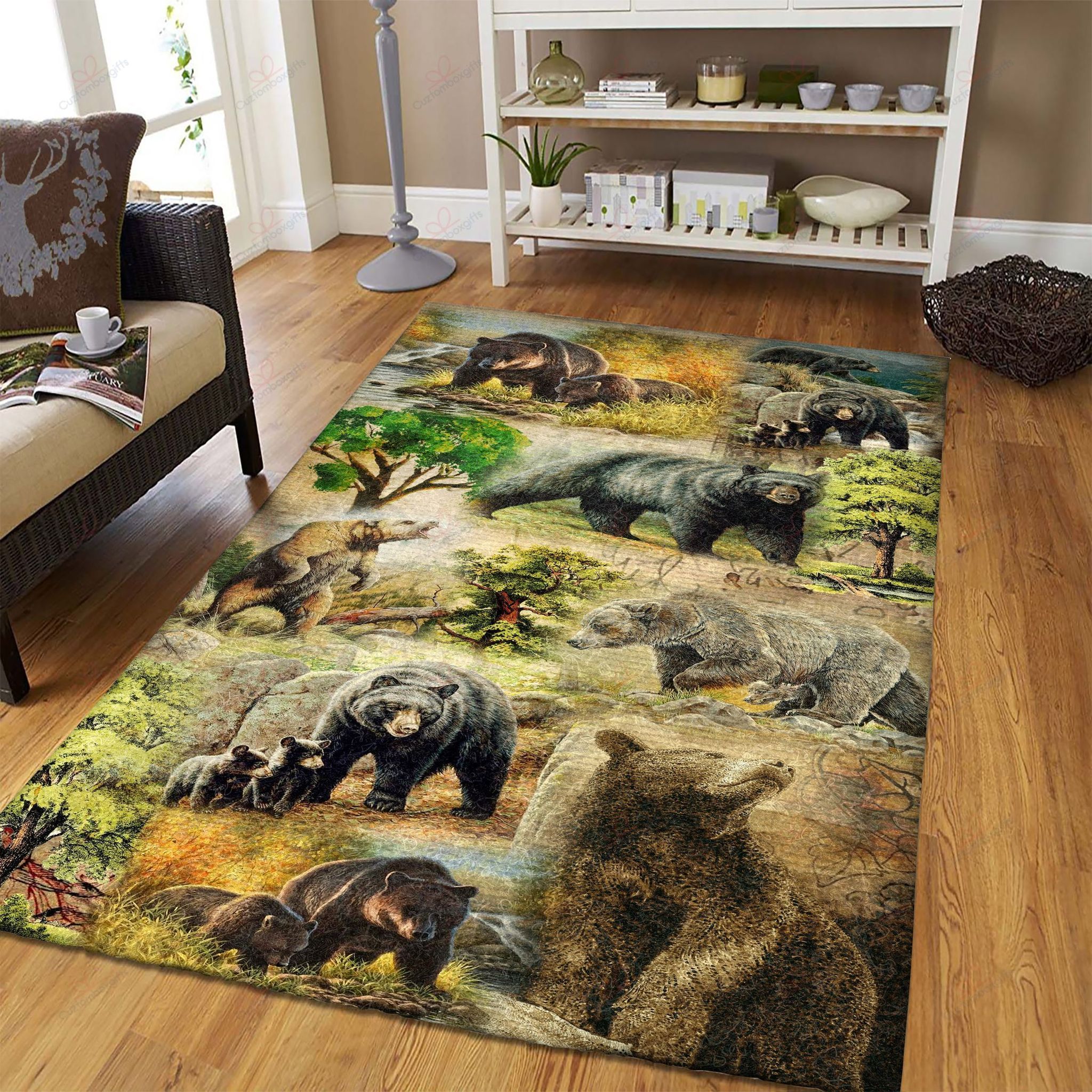 Bear Vintage Pattern Rug Sport Decor Gift Floor Decor Living Room Carpet Rug Area Rug - f0adc87eb0e5 Bear Vintage Pattern Rug Sport Decor Gift Floor Decor Living Room Carpet Rug Area Rug - f0adc87eb0e5 Bear Rectangle Area Rug
