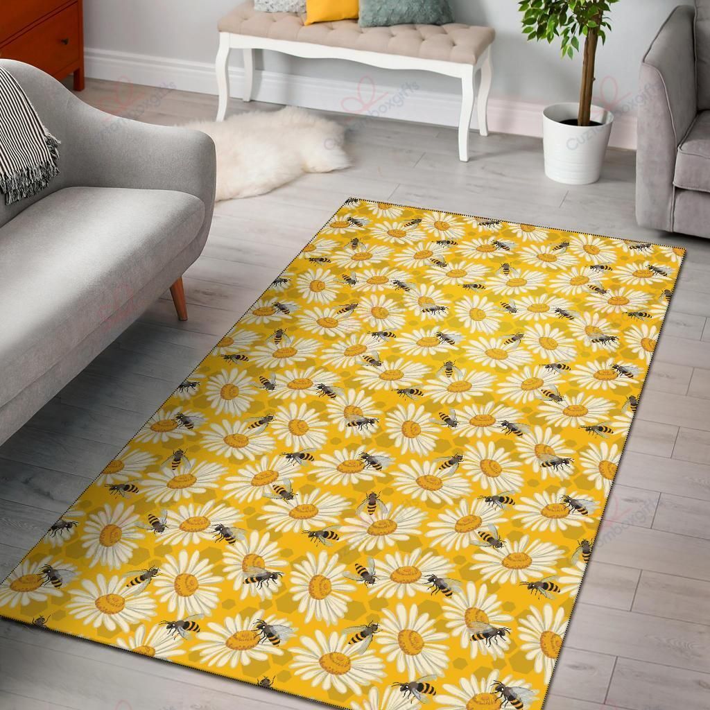Bee Daisy Pattern 6 Rug Sport Decor Gift Floor Decor Living Room Carpet Rug Area Rug - bbd58ffab182 Bee Daisy Pattern 6 Rug Sport Decor Gift Floor Decor Living Room Carpet Rug Area Rug - bbd58ffab182 Bee Rectangle Area Rug