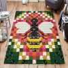 Bee Rug Sport Decor Gift Floor Decor Living Room Carpet Rug Area Rug - f6842f1e8cc0 Bee Rectangle Area Rug