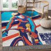 Biker Put The Fun Between Your Legs Rug Sport Decor Gift Floor Decor Living Room Carpet Rug Area Rug - 6b7ab13fc9ad Bike Rectangle Area Rug
