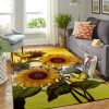 Bird And Sunflower 1 Rug Sport Decor Gift Floor Decor Living Room Carpet Rug Area Rug - 121673e558f4 Bird And Flower Rectangle Area Rug
