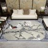Bird And White Flower Rug Sport Decor Gift Floor Decor Living Room Carpet Rug Area Rug - f150d06afb29 Bird And Flower Rectangle Area Rug