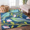 Bird Blossom Rug Sport Decor Gift Floor Decor Living Room Carpet Rug Area Rug - 247cb7f2c8dc Bird Rectangle Area Rug