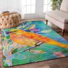 Bird Orange Beautiful Rug Sport Decor Gift Floor Decor Living Room Carpet Rug Area Rug - 671f493e49dc Bird Rectangle Area Rug