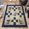 Bird Pattern Blue Rug Sport Decor Gift Floor Decor Living Room Carpet Rug Area Rug - badcd5fbbd61 Bird Rectangle Area Rug