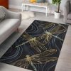 Black And Gold Rug Sport Decor Gift Floor Decor Living Room Carpet Rug Area Rug - db77d585e6bb