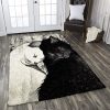 Black And White Cat Couple Rug Sport Decor Gift Floor Decor Living Room Carpet Rug Area Rug - 1c8d01fee24e Cat Rectangle Area Rug