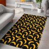 Black Banana Pattern Rug Sport Decor Gift Floor Decor Living Room Carpet Rug Area Rug - f7ae1c8036f5 Banana Rectangle Area Rug
