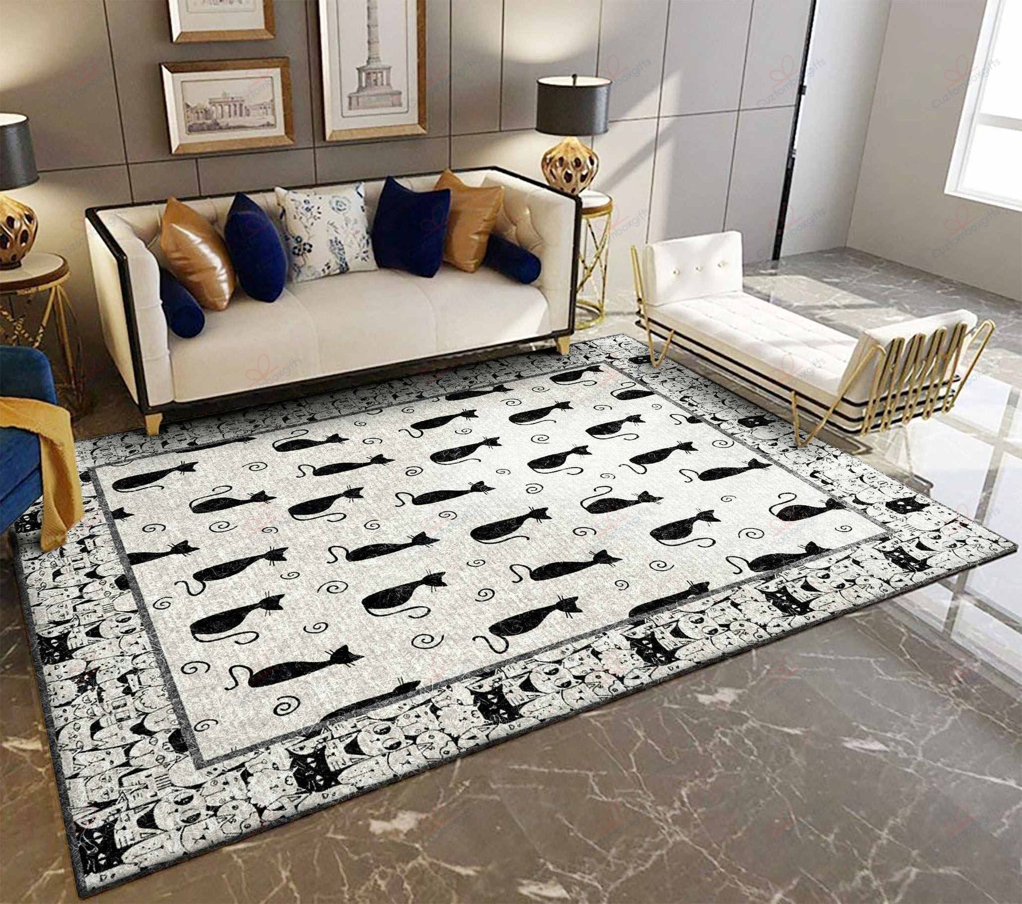 Black Cat Pattern Rug Sport Decor Gift Floor Decor Living Room Carpet Rug Area Rug - 3e28c35790cd Black Cat Pattern Rug Sport Decor Gift Floor Decor Living Room Carpet Rug Area Rug - 3e28c35790cd Black Cat Rectangle Area Rug