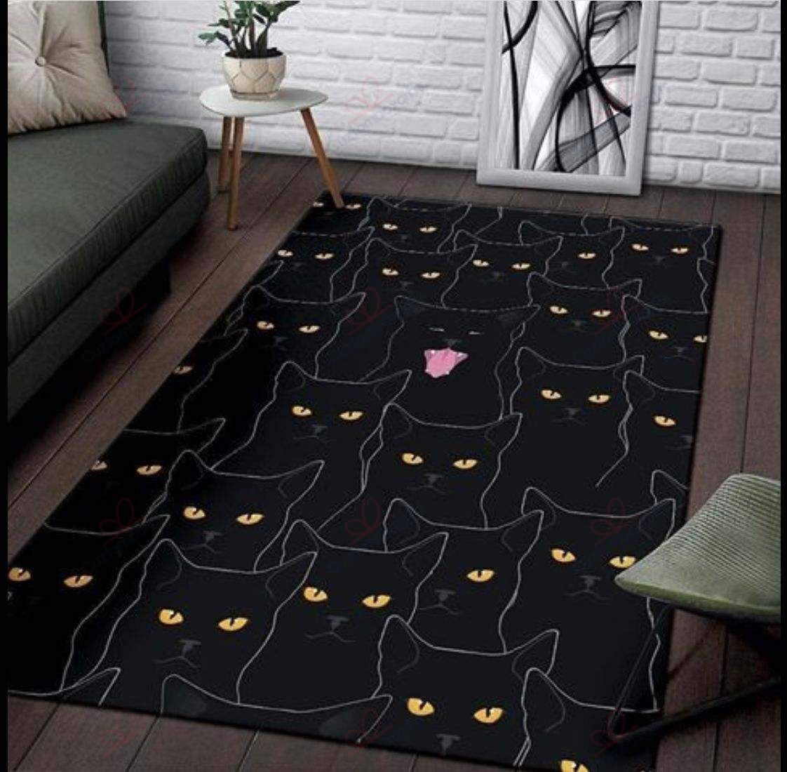 Black Cats Rug Sport Decor Gift Floor Decor Living Room Carpet Rug Area Rug - 290b9c624539 Black Cats Rug Sport Decor Gift Floor Decor Living Room Carpet Rug Area Rug - 290b9c624539 Black Cat Rectangle Area Rug