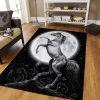 Black Horse And Moon Rug Sport Decor Gift Floor Decor Living Room Carpet Rug Area Rug - 67222b467f6f Horse Rectangle Area Rug