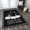 Black Is My Happy Color Unicorn Rug Sport Decor Gift Floor Decor Living Room Carpet Rug Area Rug - eb0bf2b4d643 Unicorn Rectangle Area Rug
