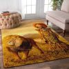 Black Queen And Lion Rug Sport Decor Gift Floor Decor Living Room Carpet Rug Area Rug - 71f56a32c90e Lion Rectangle Area Rug