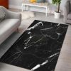 Black White Scratch Marble Rug Sport Decor Gift Floor Decor Living Room Carpet Rug Area Rug - 00d2293480b3 Marble Rectangle Area Rug