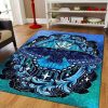 Blue Butterfly Rug Sport Decor Gift Floor Decor Living Room Carpet Rug Area Rug - d054f030631d Butterfly Rectangle Area Rug