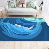 Blue Dolphin Rug Sport Decor Gift Floor Decor Living Room Carpet Rug Area Rug - 97e1608cdd04 Dolphin Rectangle Area Rug