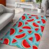 Blue Watermelon Pieces Pattern Rug Sport Decor Gift Floor Decor Living Room Carpet Rug Area Rug - a3c85c886017 Blue Rectangle Area Rug