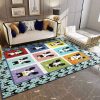 Boston Terrier Rug Sport Decor Gift Floor Decor Living Room Carpet Rug Area Rug - 6b7461cf7394 Boston Terrier Rectangle Area Rug