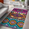 Bright Colors Aztec Pattern Rug Sport Decor Gift Floor Decor Living Room Carpet Rug Area Rug - 7d2bf4a1de91 Aztec Rectangle Area Rug