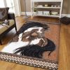 Brown Horse Native American Rug Sport Decor Gift Floor Decor Living Room Carpet Rug Area Rug - 6339277bd048 Horse Rectangle Area Rug