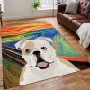 Bulldog Dog Colors Rug Sport Decor Gift Floor Decor Living Room Carpet Rug Area Rug - fa24e89faf9b America Bulldog Rectangle Area Rug