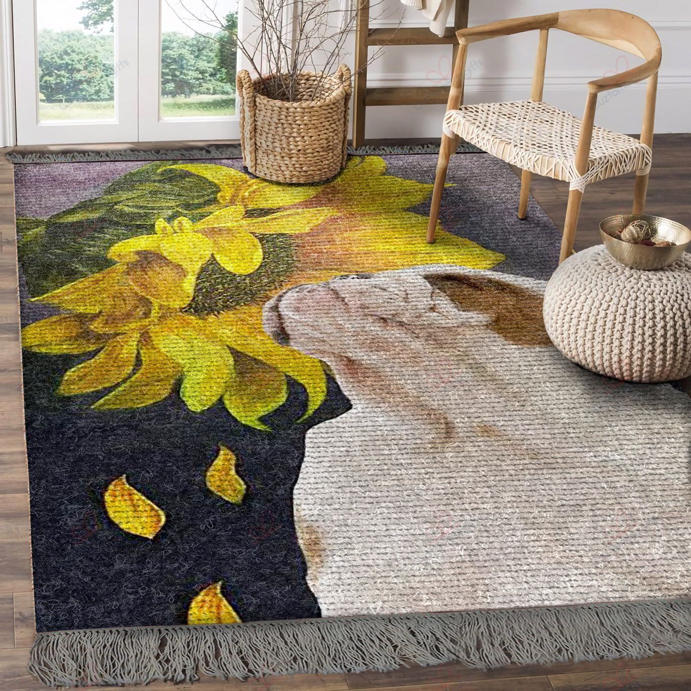 Bulldog Sunflower Rug Sport Decor Gift Floor Decor Living Room Carpet Rug Area Rug - f94da34848b2 Bulldog Sunflower Rug Sport Decor Gift Floor Decor Living Room Carpet Rug Area Rug - f94da34848b2 America Bulldog Rectangle Area Rug