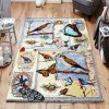 Butterfly And Bird Vintage Rug Sport Decor Gift Floor Decor Living Room Carpet Rug Area Rug - 580349edbe30 Butterfly Rectangle Area Rug