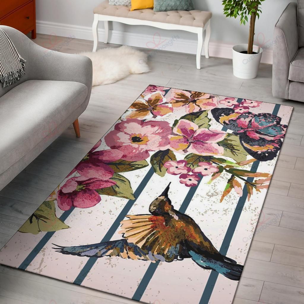 Butterfly And Hummingbird Rug Sport Decor Gift Floor Decor Living Room Carpet Rug Area Rug - 676f52f97458 Butterfly And Hummingbird Rug Sport Decor Gift Floor Decor Living Room Carpet Rug Area Rug - 676f52f97458 Hummingbird Rectangle Area Rug