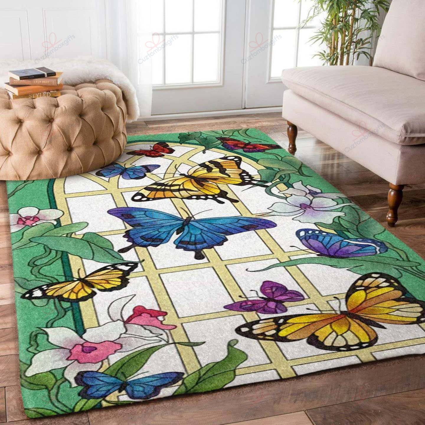 Butterfly Colorful Rug Sport Decor Gift Floor Decor Living Room Carpet Rug Area Rug - aaf36edec12c Butterfly Colorful Rug Sport Decor Gift Floor Decor Living Room Carpet Rug Area Rug - aaf36edec12c Butterfly Rectangle Area Rug