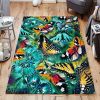 Butterfly Rug Sport Decor Gift Floor Decor Living Room Carpet Rug Area Rug - f08318ba055d Butterfly Rectangle Area Rug
