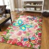 Butterfly Rug Sport Decor Gift Floor Decor Living Room Carpet Rug Area Rug - 7a3e7009d91b Butterfly Rectangle Area Rug