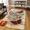 Butterfly Vintage Rug Sport Decor Gift Floor Decor Living Room Carpet Rug Area Rug - 6c53b9c77786 Butterfly Rectangle Area Rug