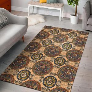 Calendar Aztec Pattern 2 Rug Sport Decor Gift Floor Decor Living Room Carpet Rug Area Rug - 7562af504f34