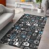 Camera Pattern 4 Rug Sport Decor Gift Floor Decor Living Room Carpet Rug Area Rug - 23833d8cc846 Pattern Rectangle Area Rug