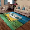 Camper Calm Rug Sport Decor Gift Floor Decor Living Room Carpet Rug Area Rug - bf51df52b23b Camping Rectangle Area Rug