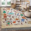 Camping Alphabet Rug Sport Decor Gift Floor Decor Living Room Carpet Rug Area Rug - 2f55bff0863d Camping Rectangle Area Rug